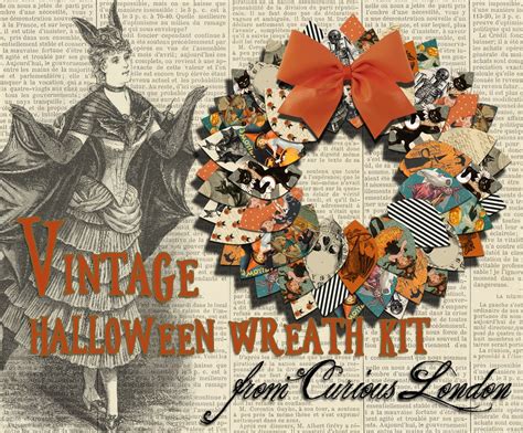 halloween wreaths etsy|image vintage halloween wreath.